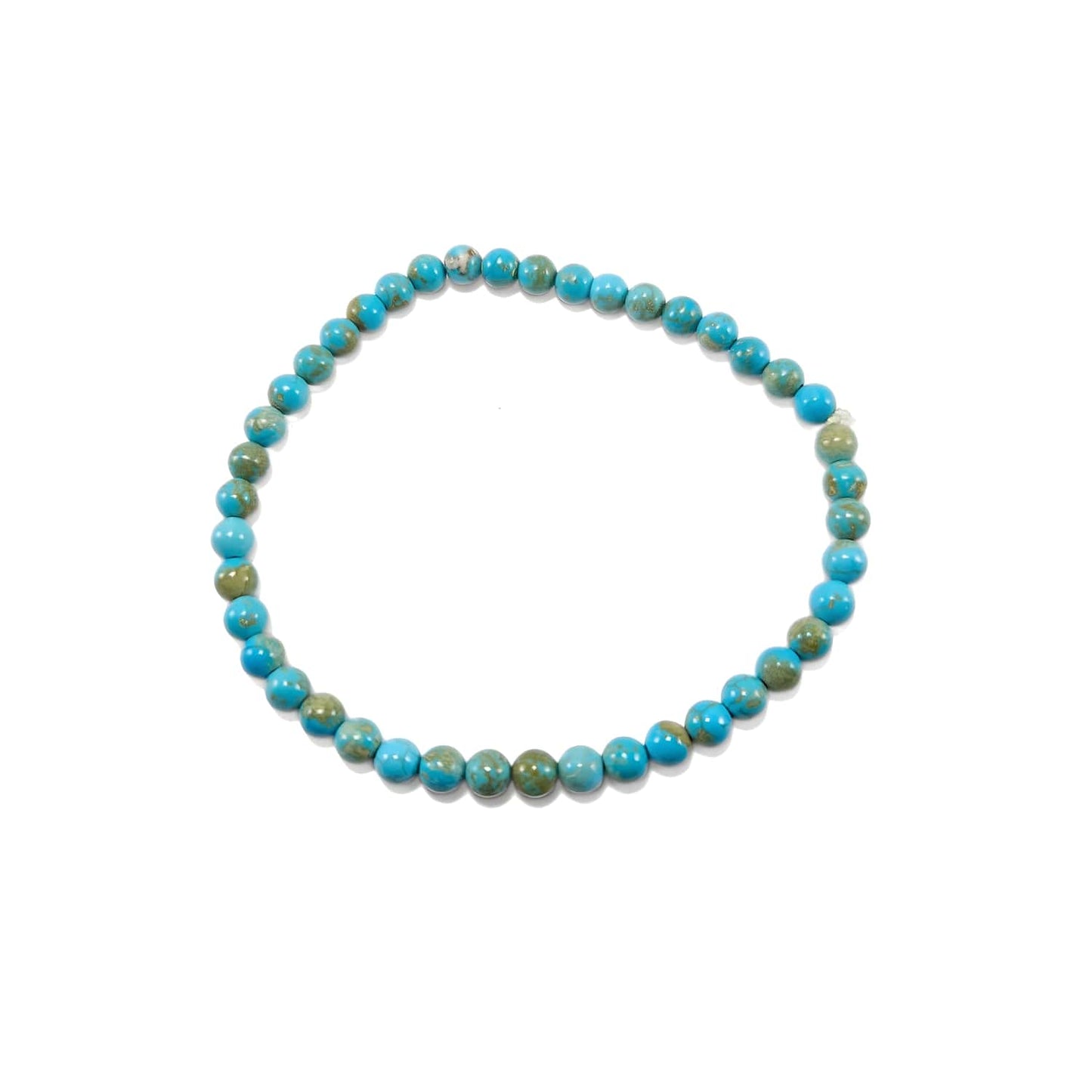 Bracelet Turquoise teinté 4mm