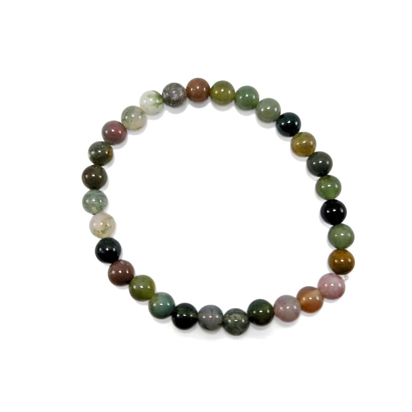 Bracelet Agate Mousse 6mm
