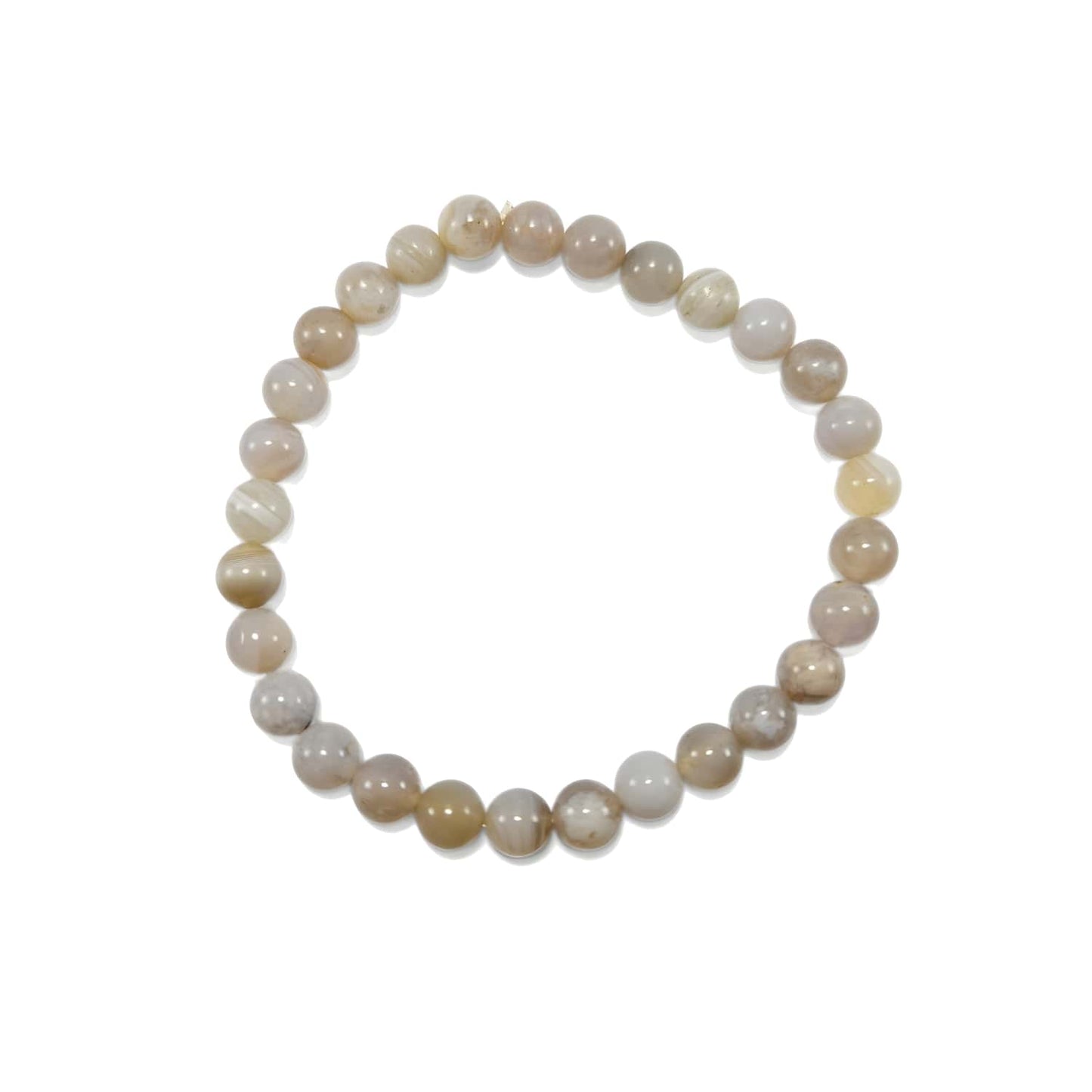 Bracelet Agate Rubanée 4mm