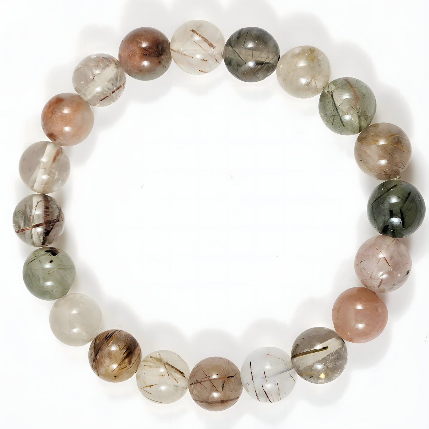 Bracelet Quartz rutile 10mm