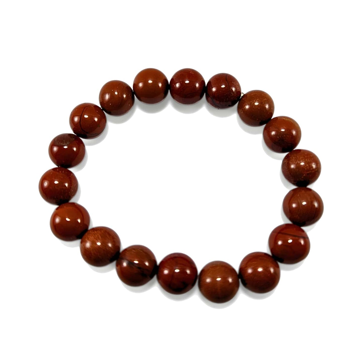 Bracelet Jaspe Rouge 10mm