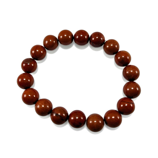 Bracelet Jaspe Rouge 10mm