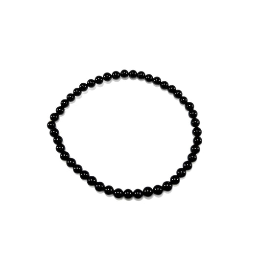 Bracelet Tourmaline Noire 4mm