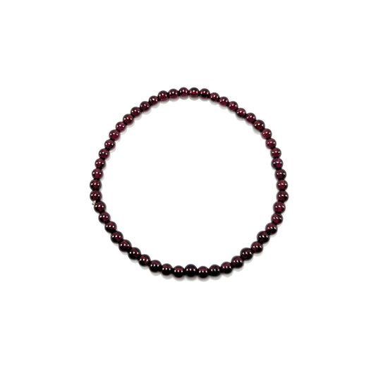 Bracelet Grenat 4mm