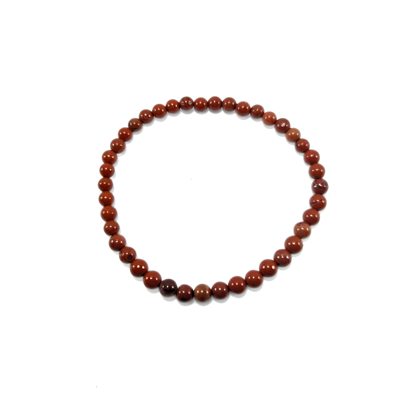 Bracelet Jaspe Rouge 4mm