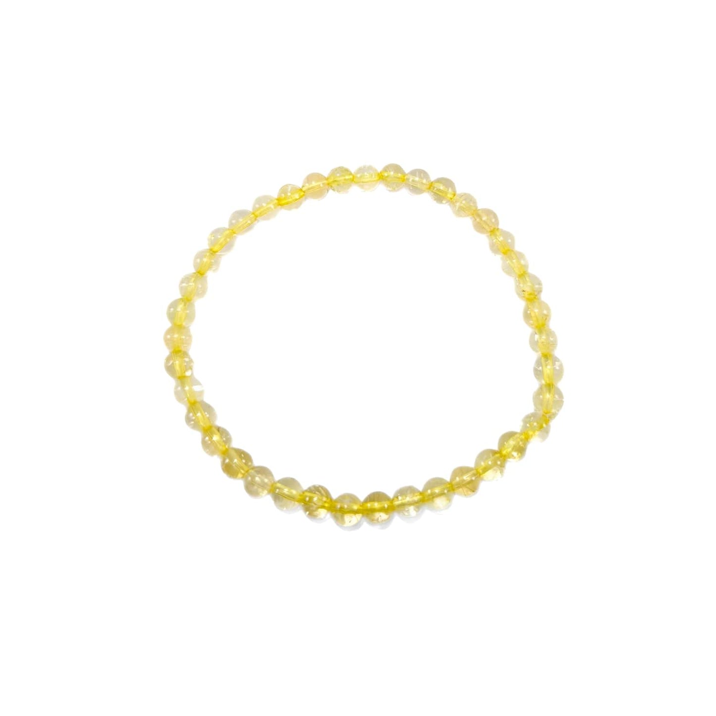 Bracelet Citrine naturelle 4mm