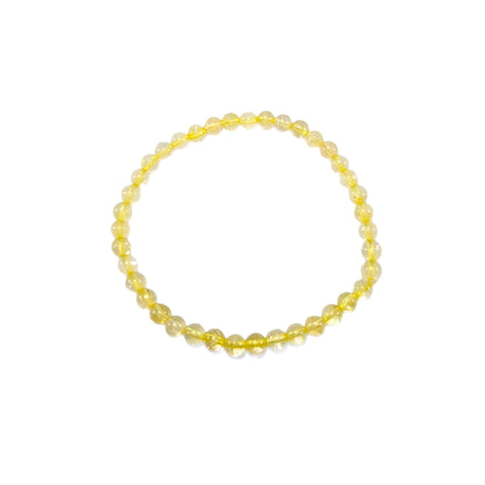 Bracelet Citrine naturelle 4mm