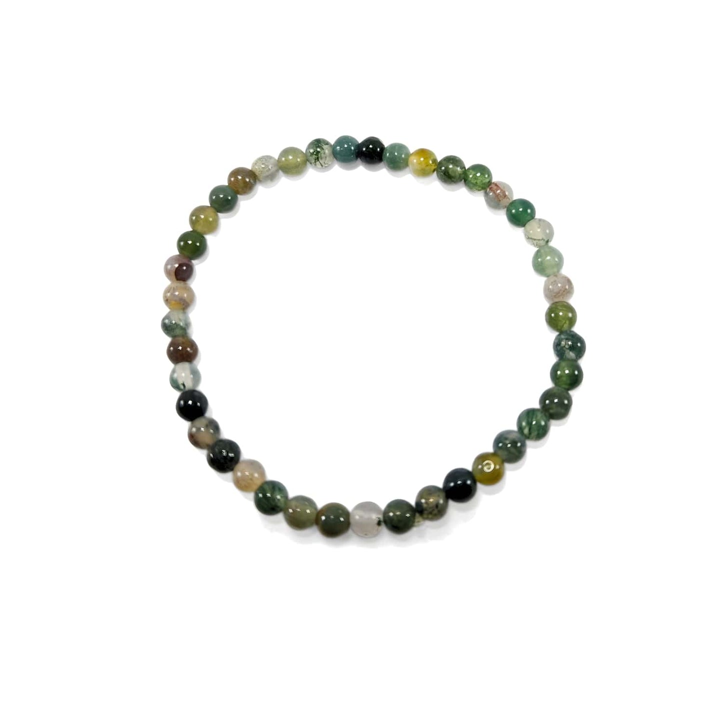 Bracelet Agate Mousse 4mm