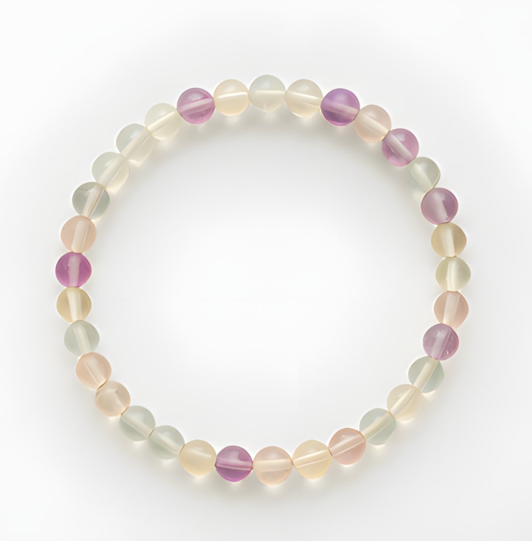 Bracelet Fluorine verte 6mm