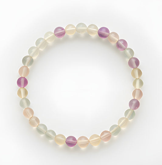 Bracelet Fluorine verte 6mm