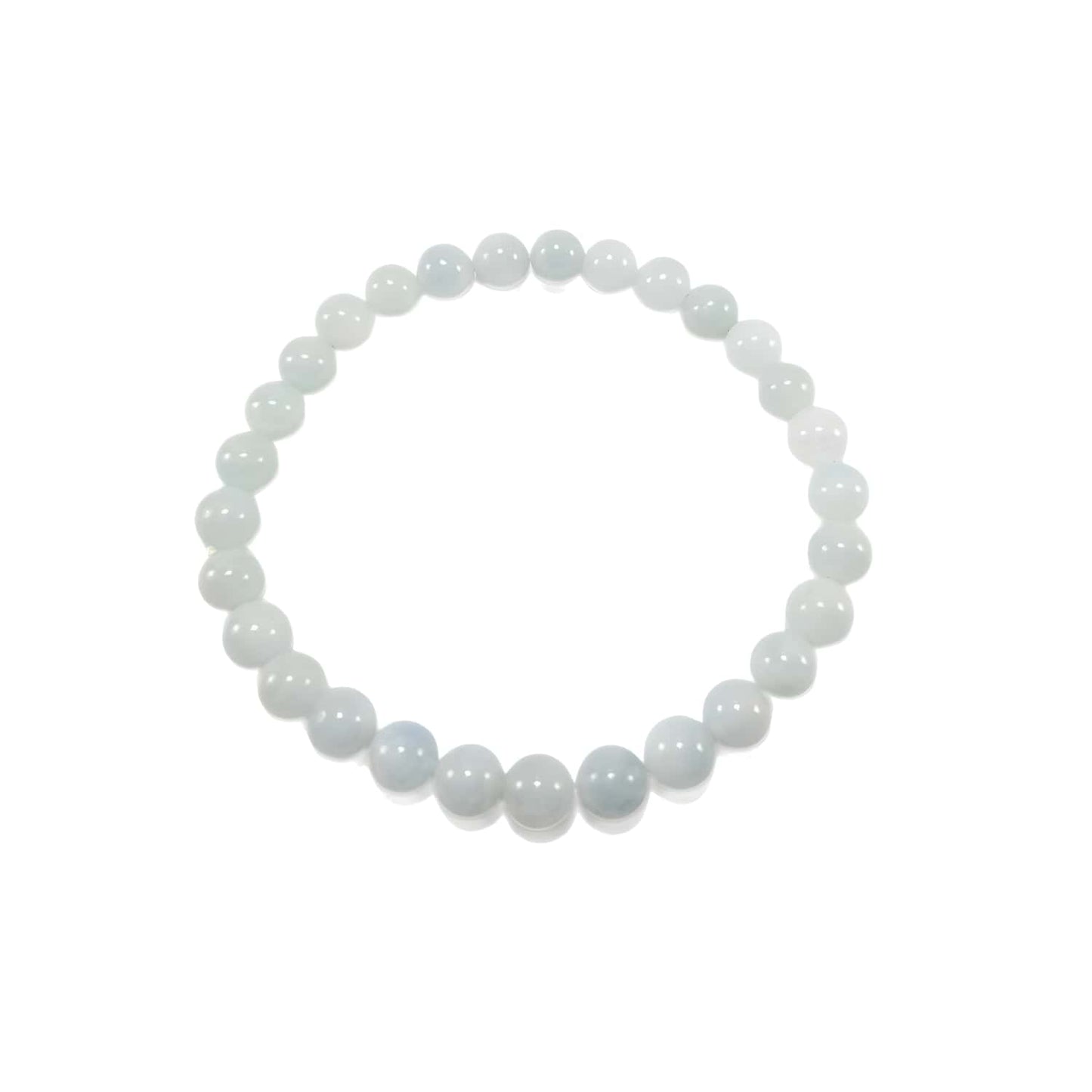 Bracelet Aigue marine 6mm