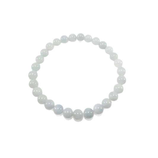 Bracelet Aigue marine 6mm