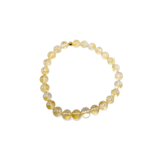 Bracelet Citrine naturelle 6mm