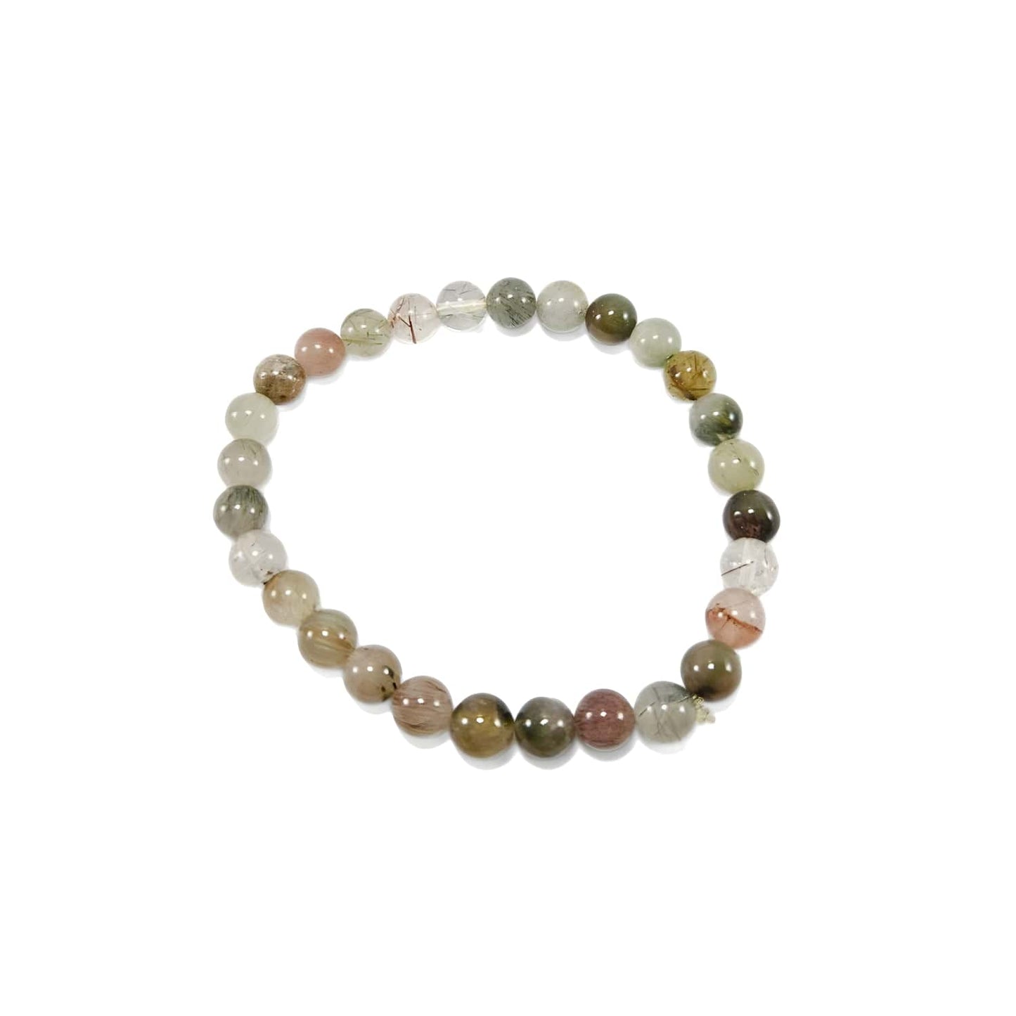 Bracelet Quartz rutile 6mm