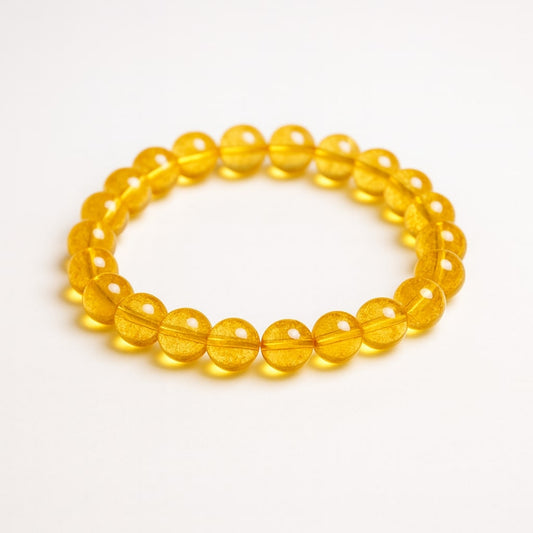 Bracelet Citrine naturelle 10mm