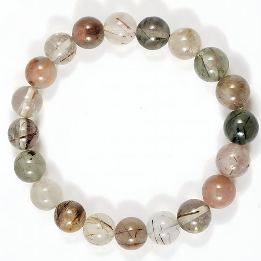 Bracelet Quartz rutile 10mm