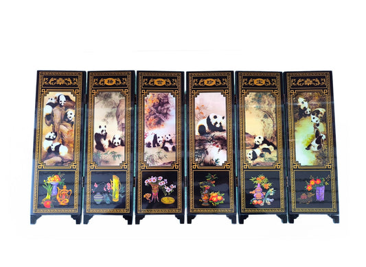 Mini paravent pandas