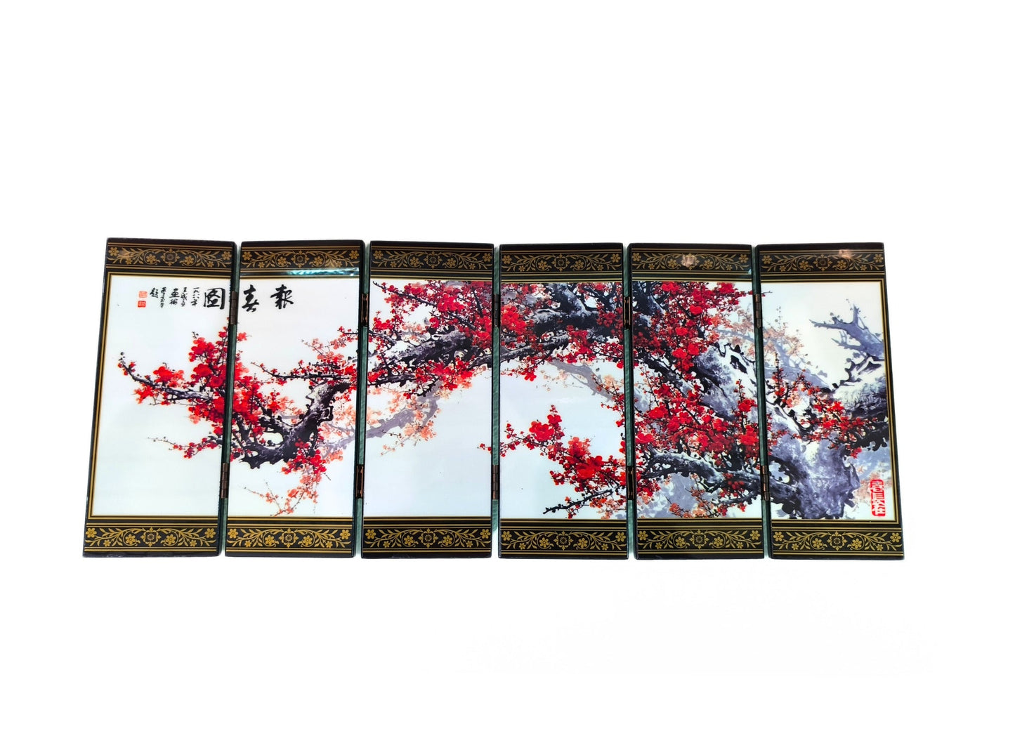 Mini paravent floraison de fleurs de cerisier Petit Format