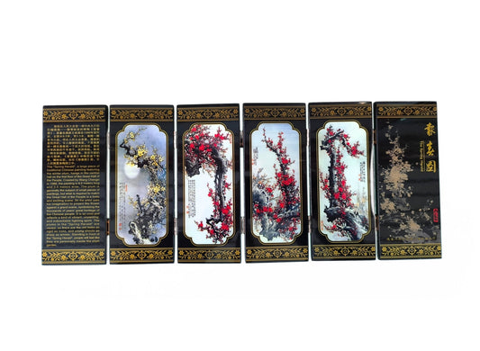 Mini paravent floraison de fleurs de cerisier Petit Format