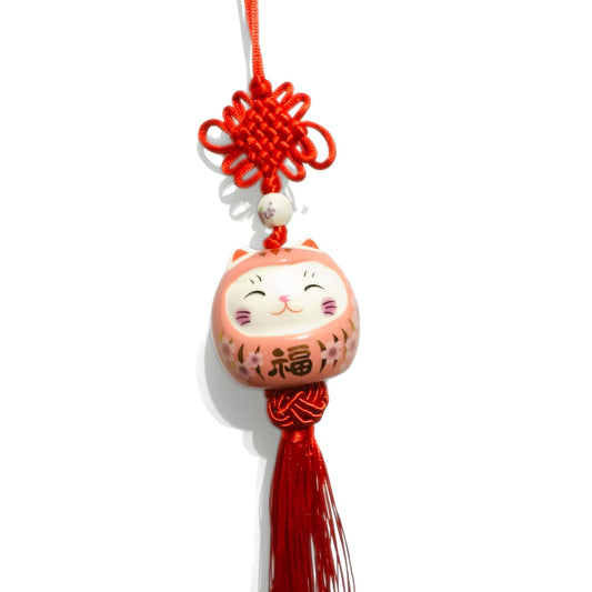 Pendentif Suspendu Chat Porte Bonheur