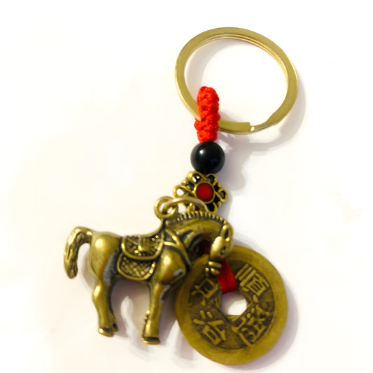 Porte Clé Cuivre Cheval