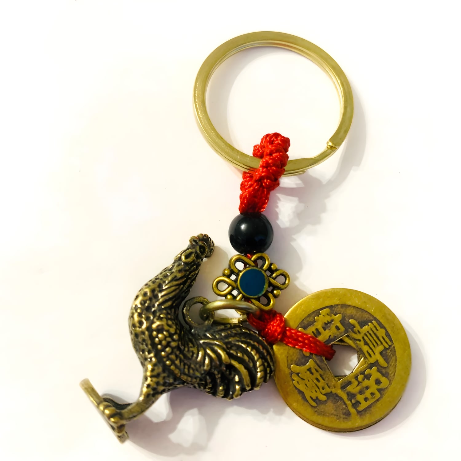 Porte Clé Cuivre Coq